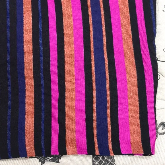 🎁 Bar III Metallic Striped Pencil Skirt