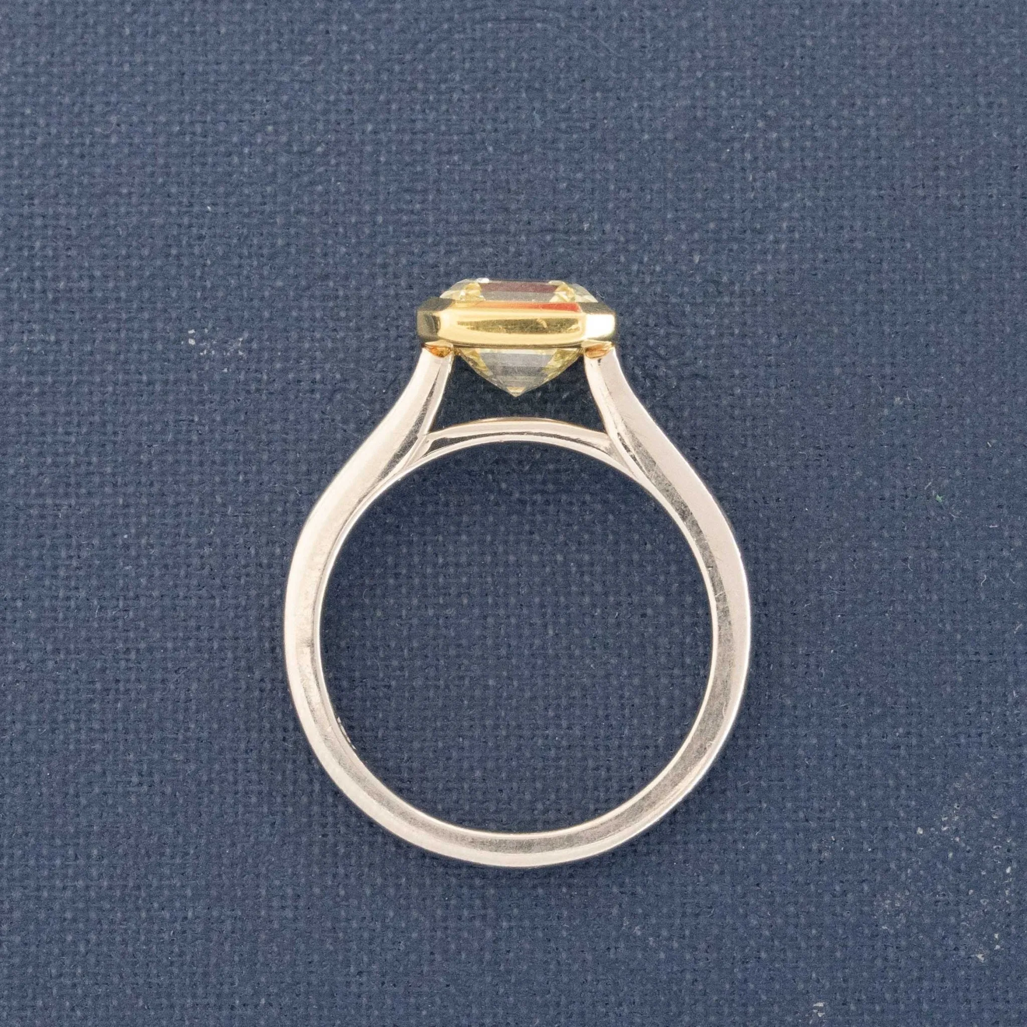 2.08ct Asscher Cut Diamond Solitaire GIA U-V VS1