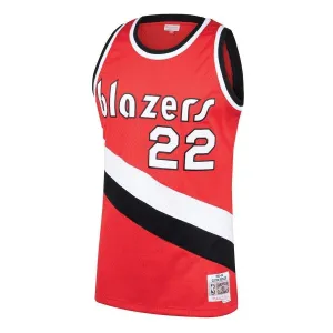 22 - Clyde Drexler Red Portland Trail Blazers Hardwood Classics Swingman Jersey - Red