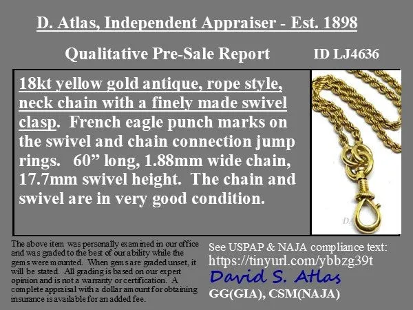 3.57ct Old European Cut Diamond Collet Pendant