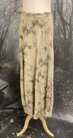 #5323 Green crinkle skirt
