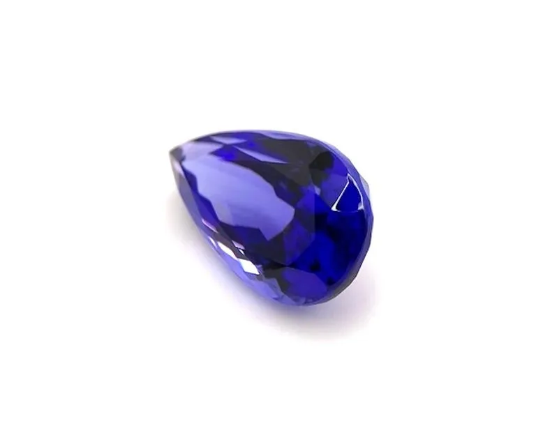 5.61 Carat Tanzanite Pear Shape, Unset Loose Pendant or Engagement Ring Gemstone