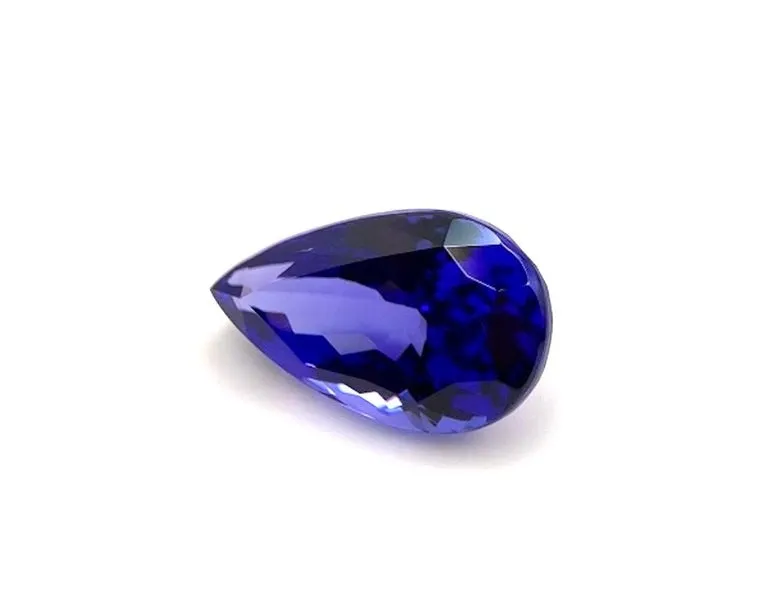 5.61 Carat Tanzanite Pear Shape, Unset Loose Pendant or Engagement Ring Gemstone