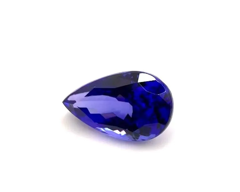 5.61 Carat Tanzanite Pear Shape, Unset Loose Pendant or Engagement Ring Gemstone
