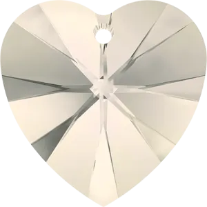 6228 Swarovski XILION Heart Pendants, Crystal Moonlight (001 MOL)