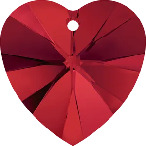 6228 Swarovski XILION Heart Pendants, Light Siam (227)