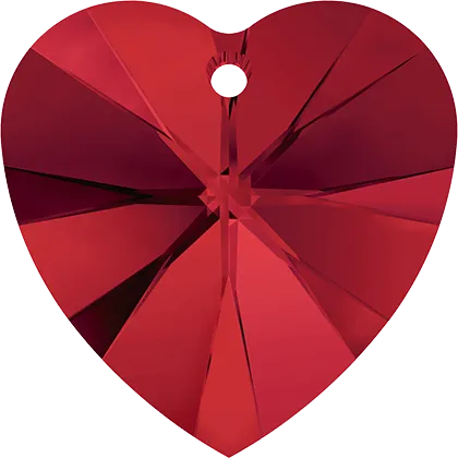 6228 Swarovski XILION Heart Pendants, Light Siam (227)