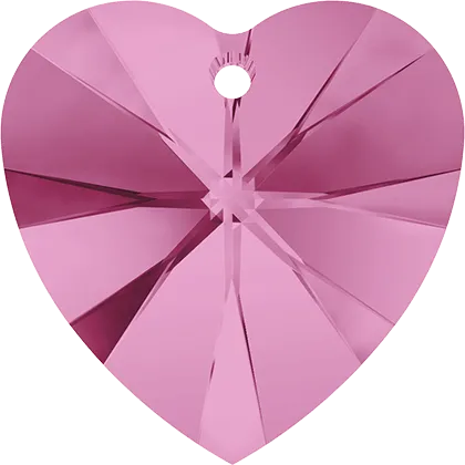6228 Swarovski XILION Heart Pendants, Rose (209)