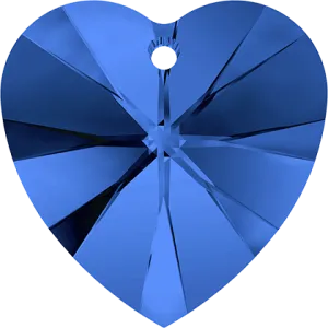 6228 Swarovski XILION Heart Pendants, Sapphire (206)