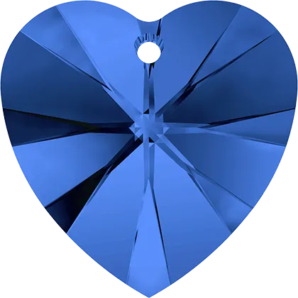 6228 Swarovski XILION Heart Pendants, Sapphire (206)