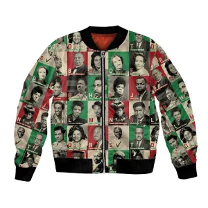 A To Z Of Black Heroes Bomber Jacket Civil Rights Leaders DT02
