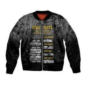 African-American History Month Bomber Jacket Civil Rights Movement LT15