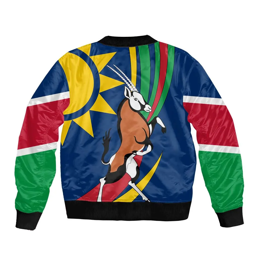 African Fish Eagle Namibia Bomber Jacket Gemsbok Supporters Style TS04