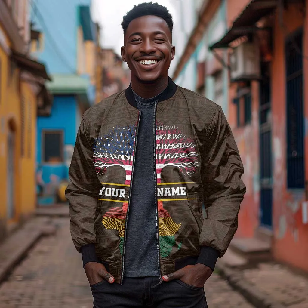 African Roots Design - Custom Personalized Bomber Jacket DT02