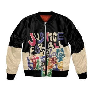 African Stand Firm Bomber Jacket Justice For All DT03