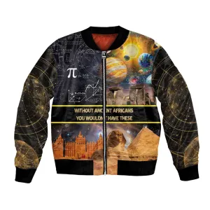 Afro Egyptian Pyramids Bomber Jacket Ancient African Achievements Galaxy DT04