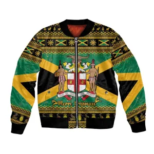 Afro-Jamaicans Bomber Jacket Coat Of Arms - Merry Christmas LT15