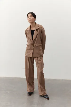 ALINA WOOL BLAZER - LATTE