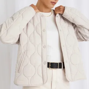 Apex Collarless Puffer - Putty