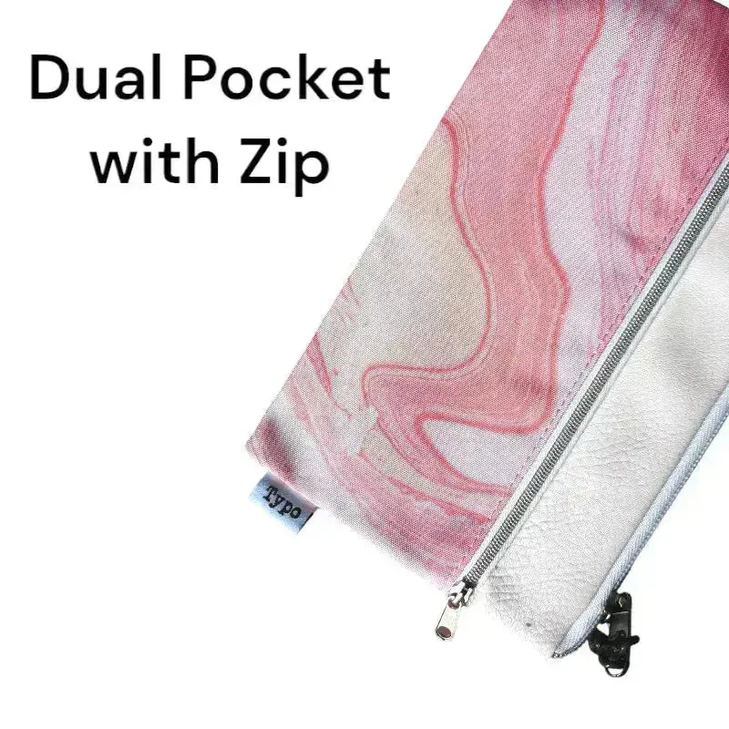 Archer Pencil Case Pink Marble