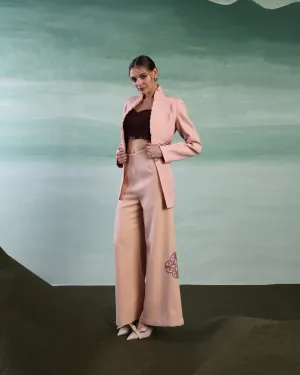 Aurelian Elegance Plated Blazer