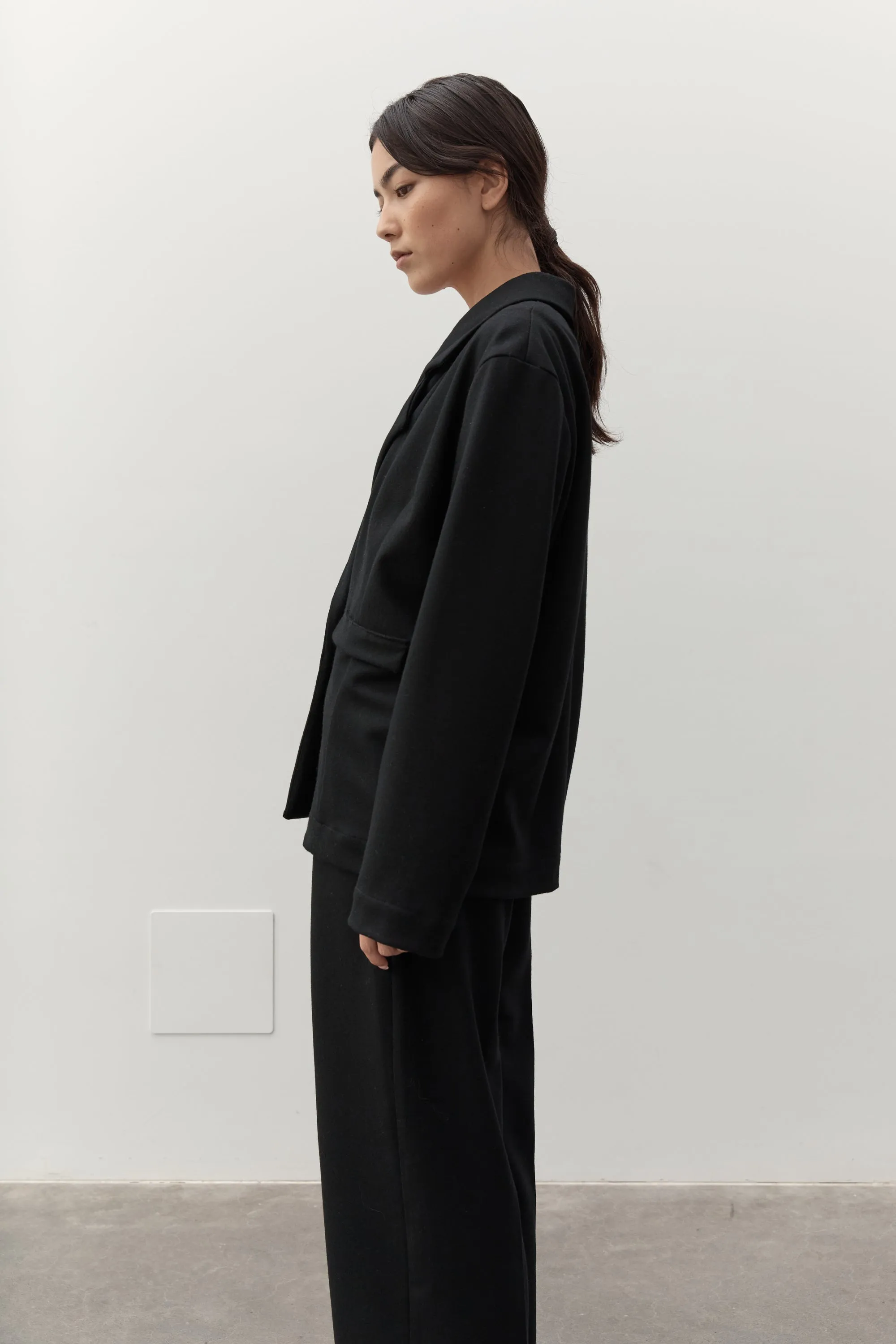 AURORA WOOL BLAZER - BLACK