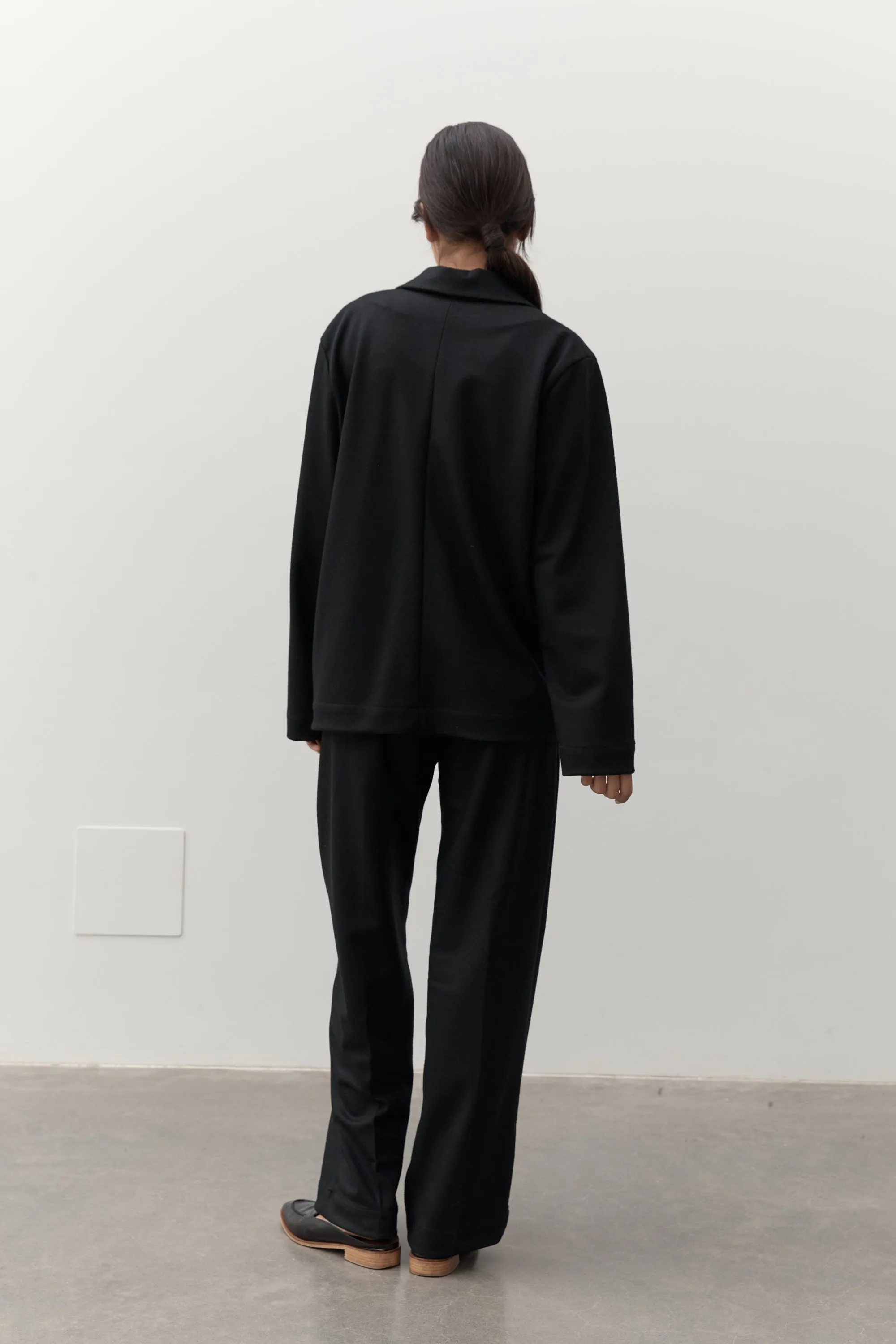 AURORA WOOL BLAZER - BLACK