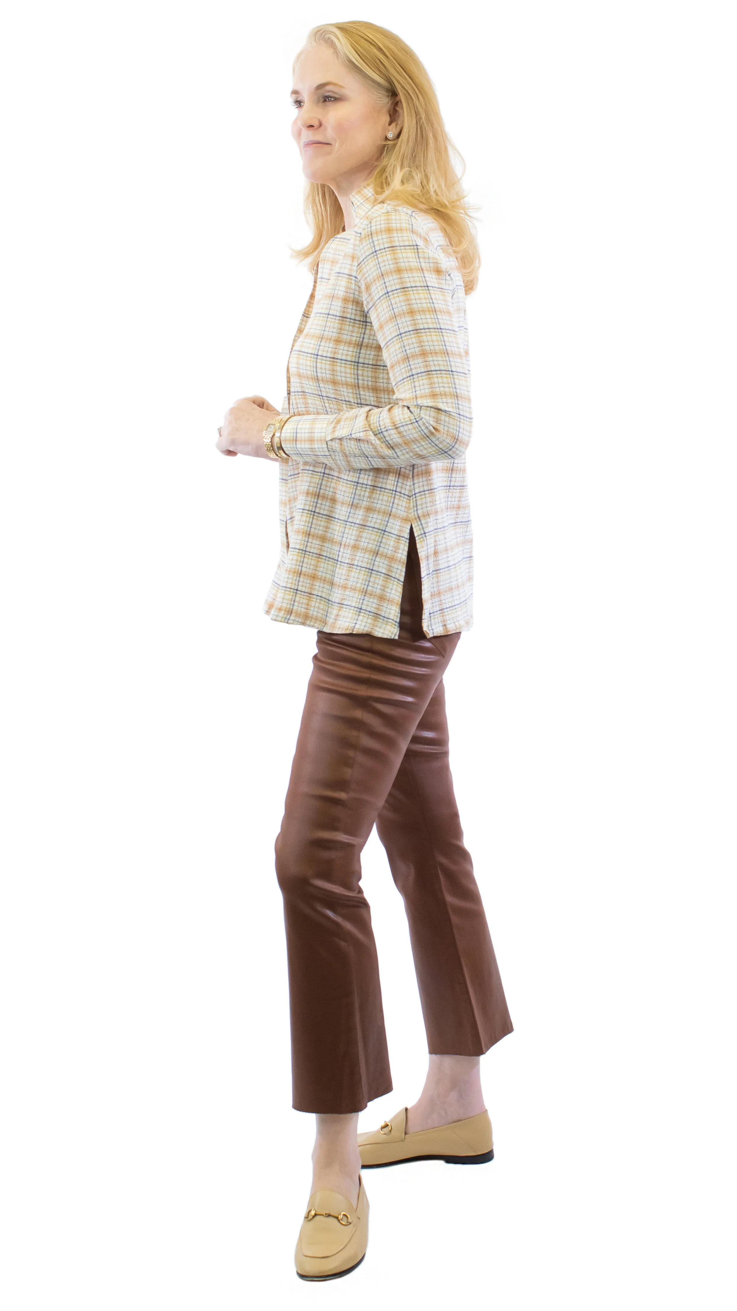 Barbara Shirt - Plaid - Butterscotch