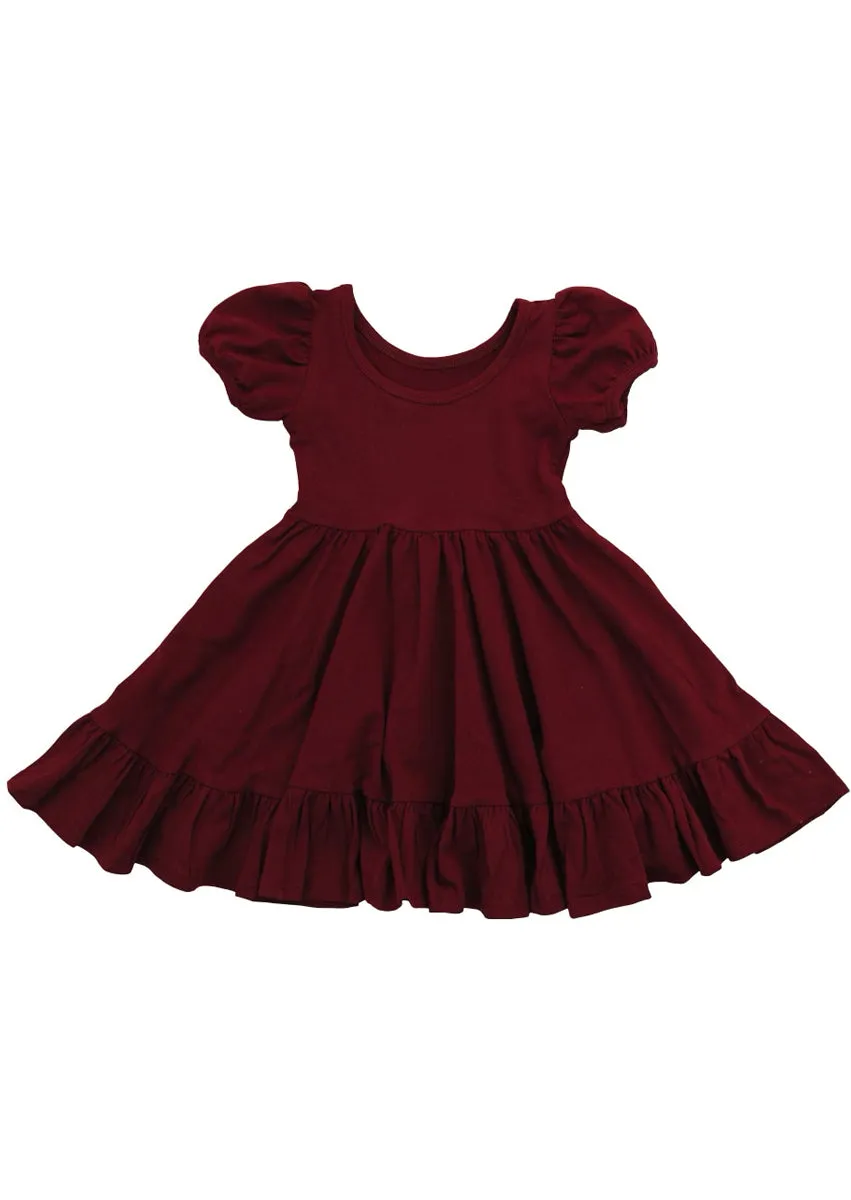 Be Charmed Dress in Burgundy