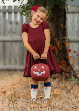 Be Charmed Dress in Burgundy