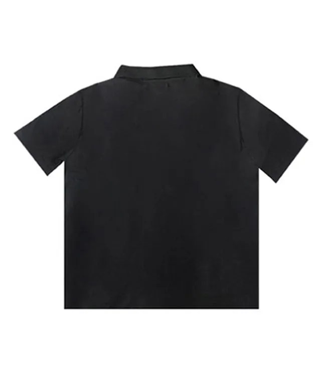 BENECIA 12 Linen Color Pique T - Black