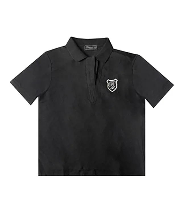 BENECIA 12 Linen Color Pique T - Black