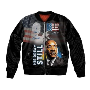 Black Americans Happy MLK Day Bomber Jacket I Have A Dream LT15
