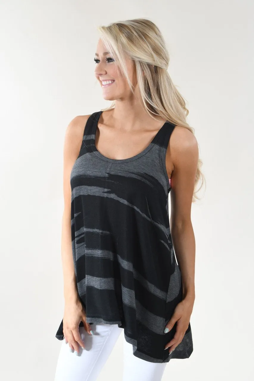 Black & Grey Tank Top