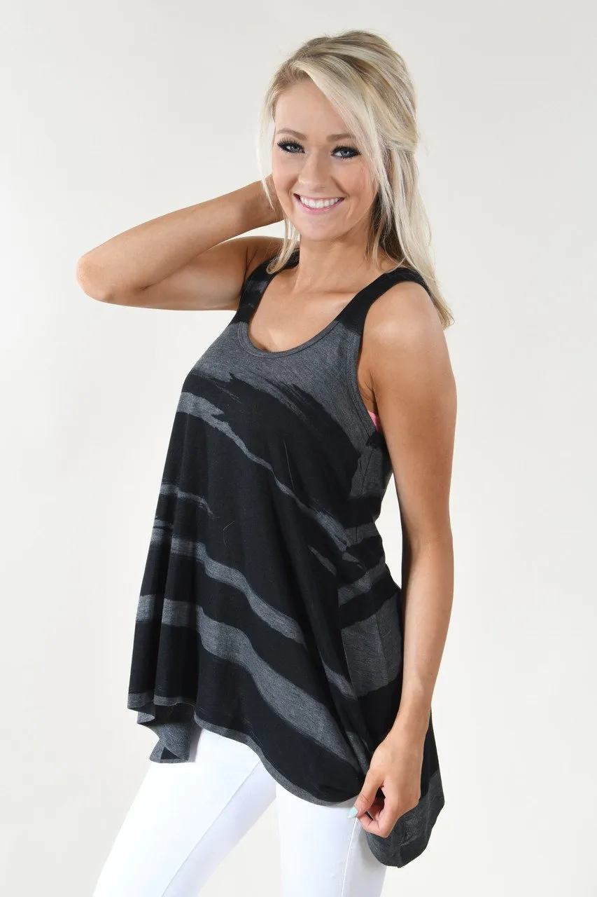 Black & Grey Tank Top