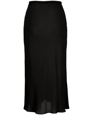 Black Bias Skirt