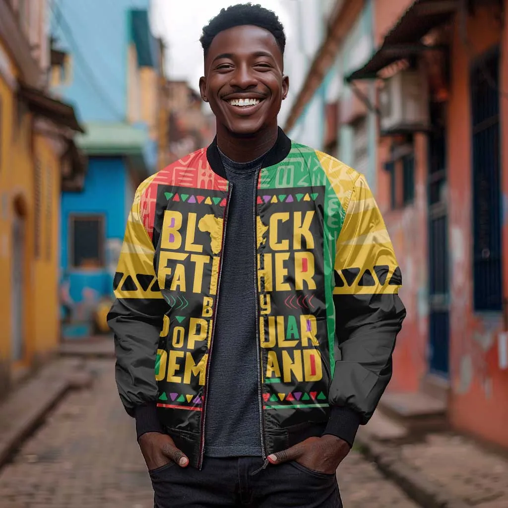 Black Father By Popular Demand Bomber Jacket African Art DT03