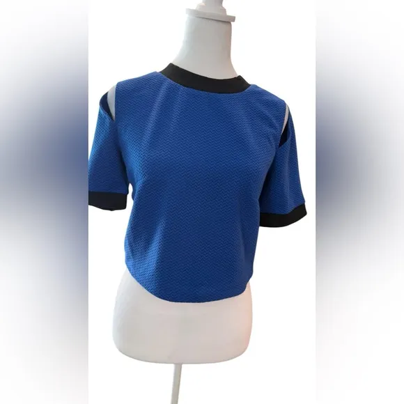 Blue Bebe Midi Pencil Skirt Set for Casual Work