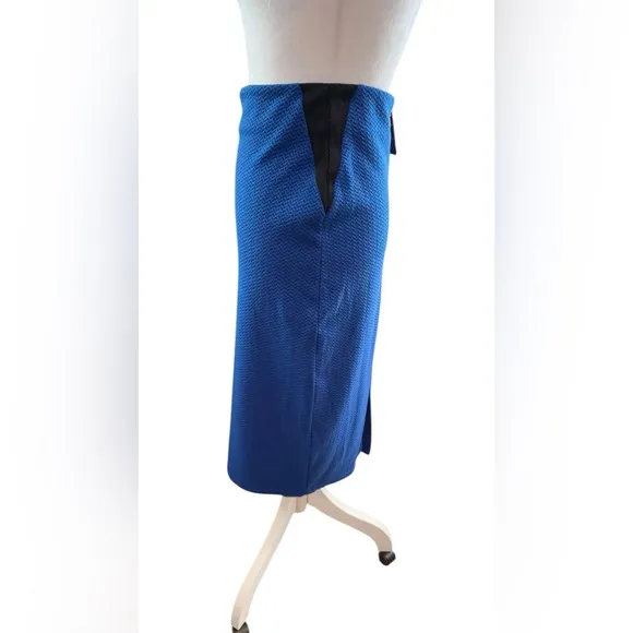 Blue Bebe Midi Pencil Skirt Set for Casual Work