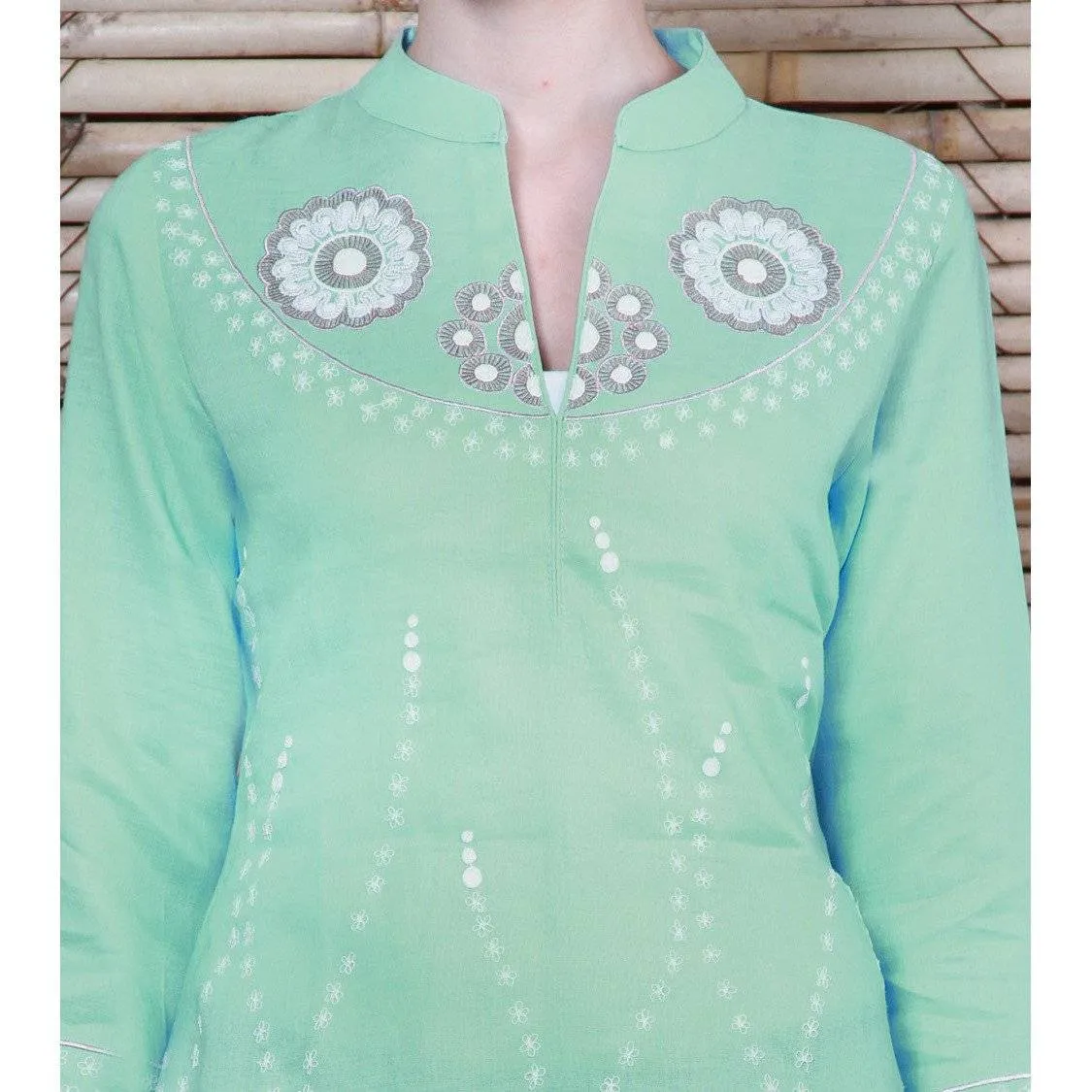 Blue Linen Kurta