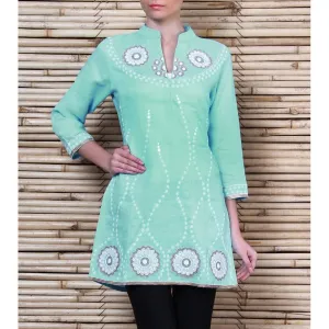 Blue Linen Kurta