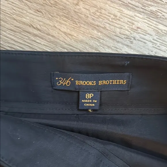 Brooks Brothers Asymmetrical Navy Pencil Skirt Blue Womens structured Skirt