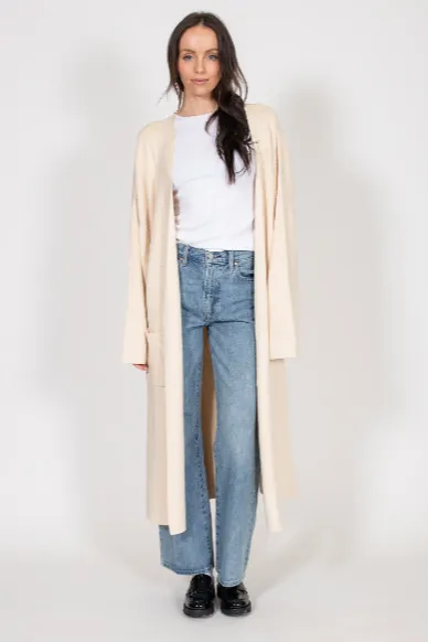 Brunette The Label - Matilda Oversized Maxi Cardigan | Cream