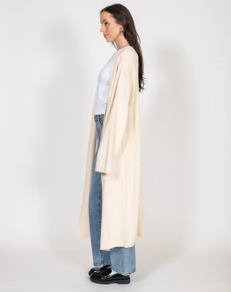 Brunette The Label - Matilda Oversized Maxi Cardigan | Cream