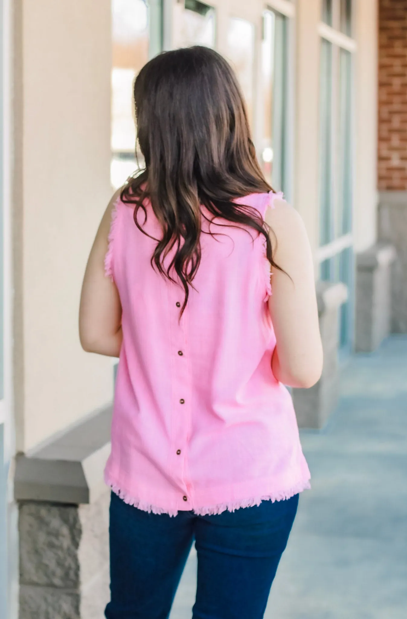 Bubblicious Button Back Top
