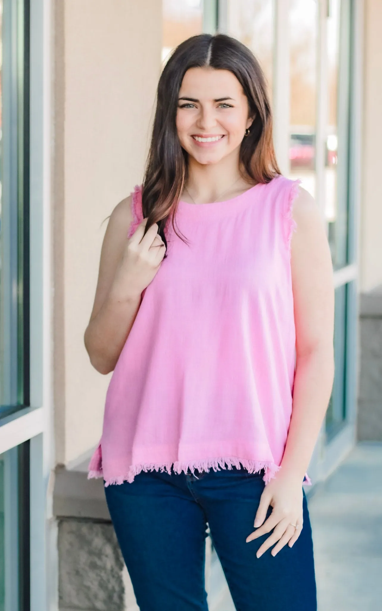Bubblicious Button Back Top