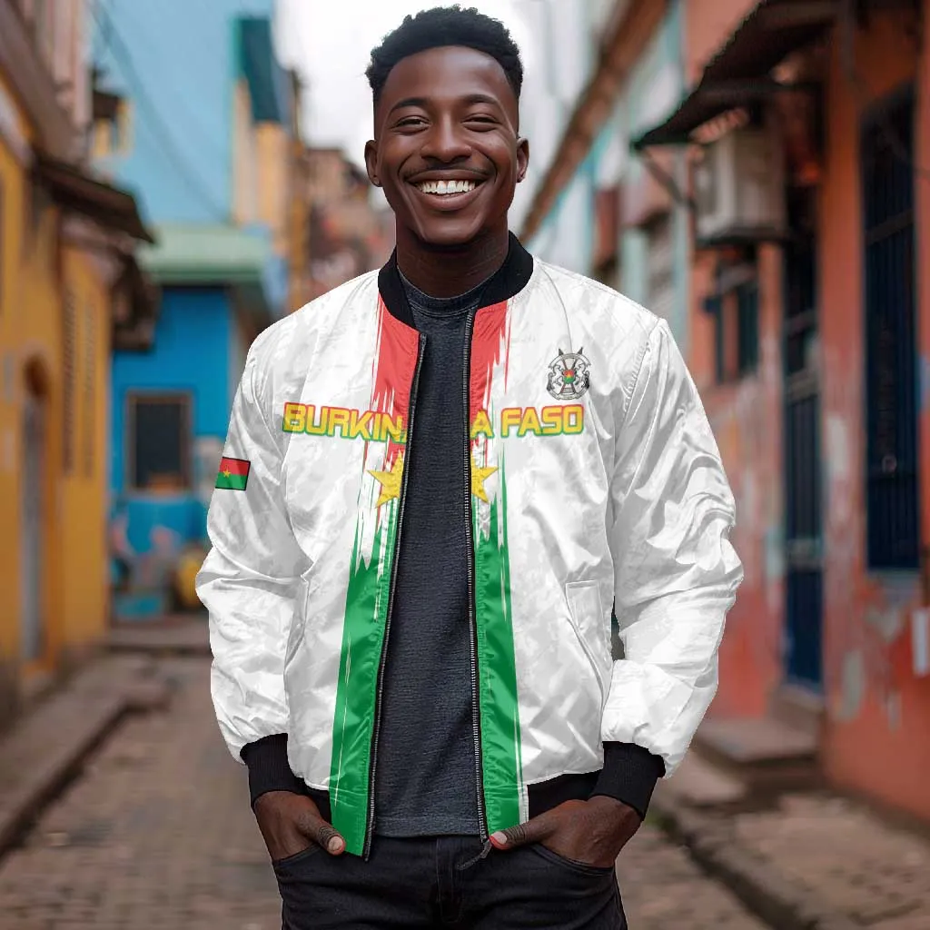 Burkina Faso Football Custom Bomber Jacket Go Champions LT15
