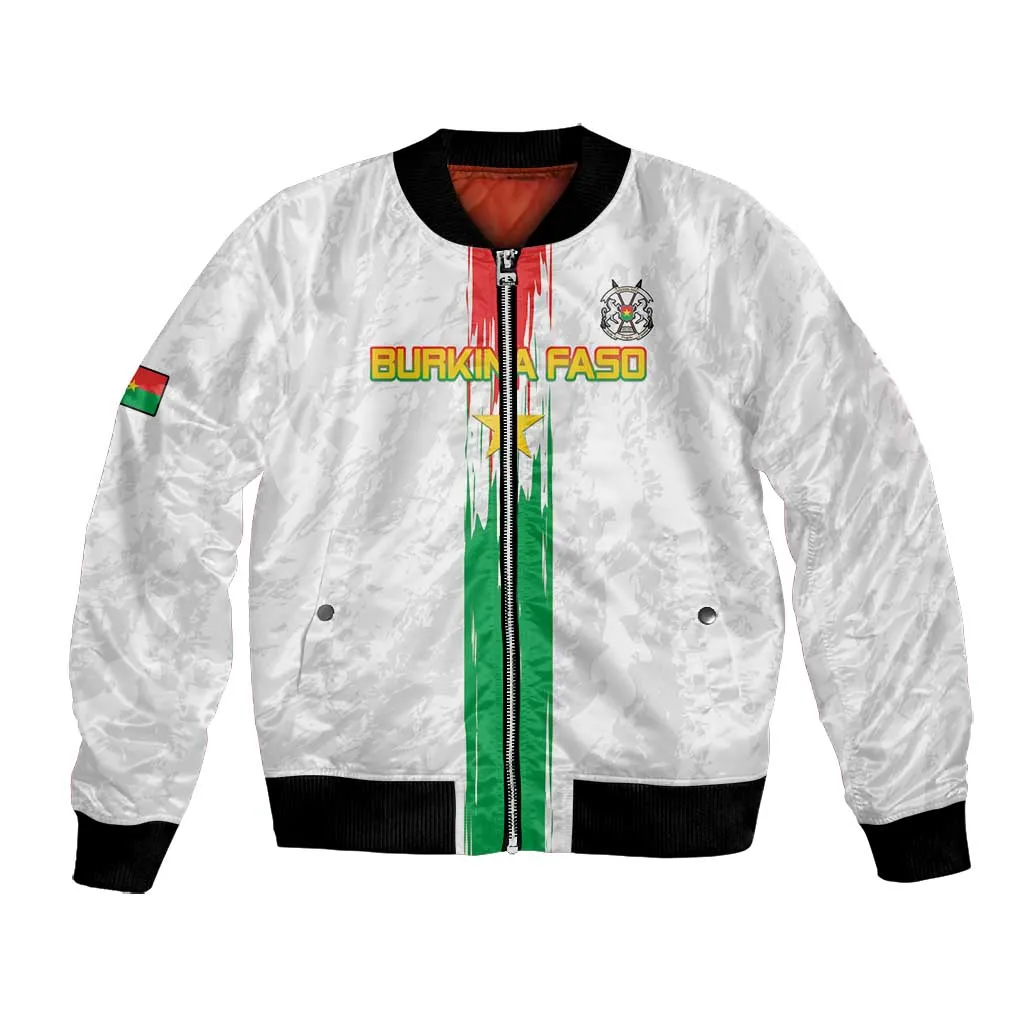 Burkina Faso Football Custom Bomber Jacket Go Champions LT15