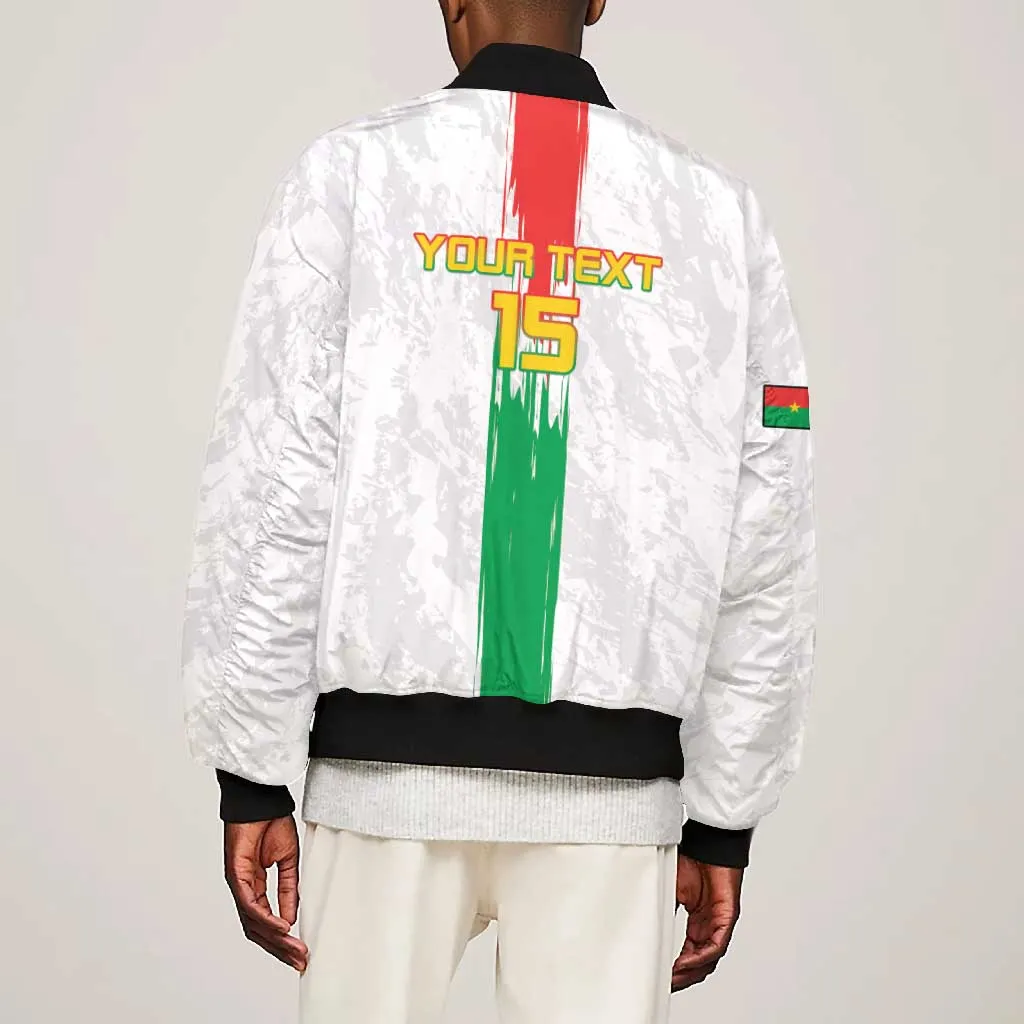 Burkina Faso Football Custom Bomber Jacket Go Champions LT15