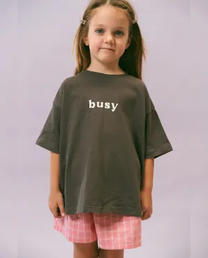 Busy Tee Charcoal